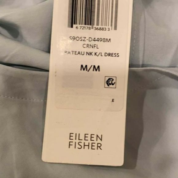 Eileen Fisher T-Shirth  Dress in Cornflowers - Picture 2 of 11